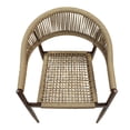 thumbnail image 5 of Furniture of America Clark Aluminum Patio Dining Chair in Walnut, 5 of 7