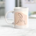 thumbnail image 2 of Reverse Warrior Pose Yoga 11oz Plastic Coffee Mug, 2 of 3