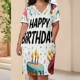 thumbnail image 4 of Happy Birthday Balloons And Cake Loose Pocket Dress Dresses Summer Summer Dresses for Women, 4 of 9