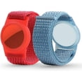 thumbnail image 2 of Air tag Wristband Kids(2 Pack), Nylon Air tag Bracelet for Kids Compatible with Apple Air tag, Air tags Protective Cover with Strap Holder Lightweight Elastic Watch Band for Kids, Elders, 2 of 16
