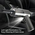 thumbnail image 6 of PureCasa Handheld Vacuum Cordless, Car Vacuum Portable Rechargeable with LED Light, Brushless Motor & 4KPa Suction, Lightweight Mini Vacuum Cleaner for Home Vihecle, 1PC, Gray, 12.6"x5.5", 6 of 9