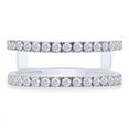 thumbnail image 2 of Enhancer Wrap Jacket Insert Band Ring 14K White Gold Over 1.8 Ct Simulated Diamond, 2 of 2