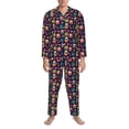 thumbnail image 3 of Balery Cute Animal Pattern Pajama Sets for Men Long Sleeve 2 Piece Sleepwear Loungewear Sets Soft PJ's with Pockets Long Sleeve Comfy Pj Sets-Medium, 3 of 7