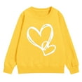 thumbnail image 5 of Ruyang Girls Preppy Heart Sweatshirts Oversized Pullover Sweatshirt Kids Fall Winter Long Sleeve Cute Trendy Hoodies, 5 of 9