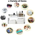 thumbnail image 6 of 16" Wall-Mounted Floating Shelves W/Storage Basket and Rack & Towel Bar, Home 2+1-Tier White Wood Wall Shelf for Decor & Storage for Livingroom Kitchen Bedroom, Bathroom Shelves Over The Toilet, 6 of 7