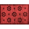 thumbnail image 1 of Ahgly Company Indoor Rectangle Abstract Red Modern Area Rugs, 2' x 3', 1 of 4
