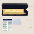 thumbnail image 5 of Chromatic Harmonica 16 Hole 64 Tone Mouth Organ Instrumentos Key of C Professional Musical Instruments, 5 of 5