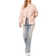 thumbnail image 2 of Chaquetas acolchadas de botón INSPIRE CHIC para mujeres, chaqueta ligera de plumas, abrigo casual de moda de invierno con bolsillos, S gris rosa, 2 of 6