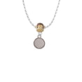 thumbnail image 2 of Delight Jewelry Stainless Steel 12mm Blank Disc with Flange - Mia Monkey Charm Necklace, 2 of 4