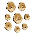 thumbnail image 1 of Occupation Thief Burglar Criminal Icon Wood Buttons for Crochet Knitting Sewing DIY Craft - 1.25 Inch Large (5pcs), 1 of 7