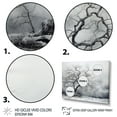 thumbnail image 3 of Designart "Tree Monochrome delicate Reverie III" Floral Floater Framed Wall Decor, 3 of 7