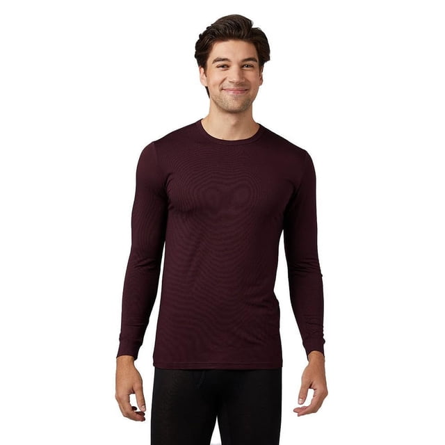 Camiseta térmica ligera de manga larga para hombre 32 Degrees en color granate