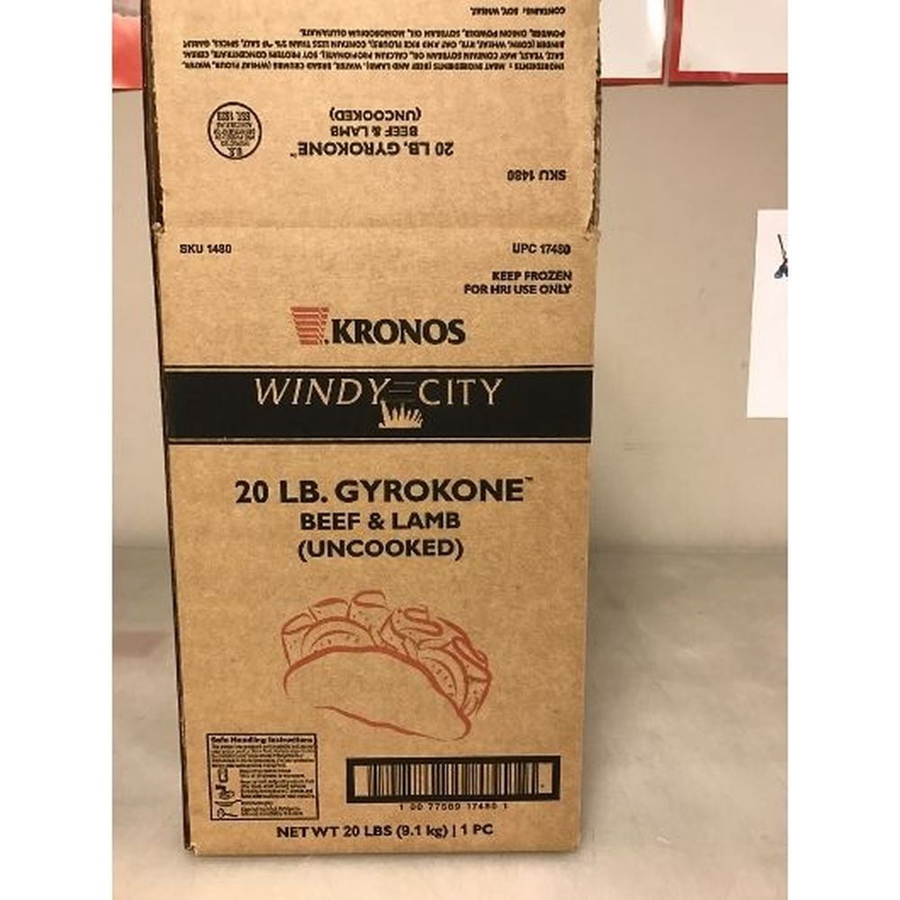 Krono Windy City Uncooked Gyrokone, 20 Pound -- 1 each.
