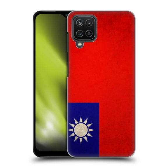 Head Case Designs Vintage Flags Taiwan Taiwanese Hard Back Case Compatible with Samsung Galaxy A12 (2020)