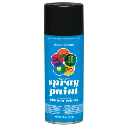 ColorPlace Gloss Spray Paint, Black (Best Flat Black Spray Paint)