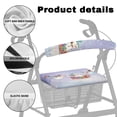 thumbnail image 5 of HELLHERO Snowman Rollator Seat Cover Walker Seat Cushion Cover for Elderly Adults Stretchable Material Comfortable for Elderly, 5 of 7