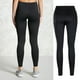 thumbnail image 4 of Qarigey Polainas deportivas de poliéster para mujer con amplia aplicación, polainas de entrenamiento de fitness versátiles y elegantes Prendas para la parte inferior del cuerpo Negro XL, 4 of 6