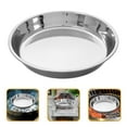thumbnail image 2 of Bandeja de carbón de acero inoxidable para parrilla, placa redonda para parrilla de barbacoa, recogedor de cenizas, ideal para asar a la parrilla y acampar al estilo coreano, duradero y fácil de limpi, 2 of 5