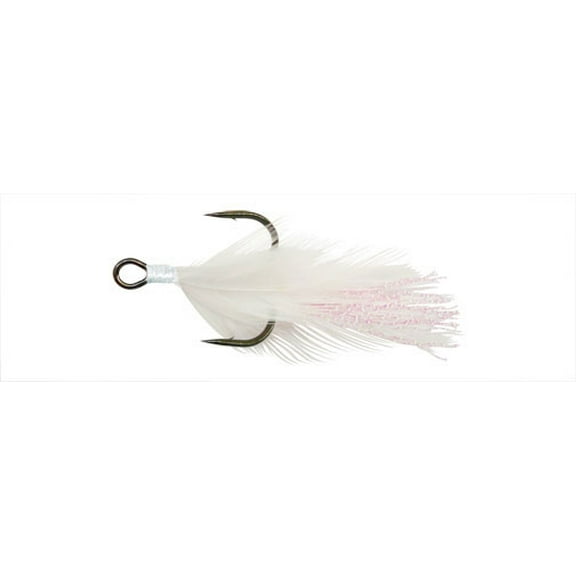 Gamakatsu Feathered Treble White&White Size 2 2pk