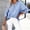 A1_Sky Blue, variant on Lightweight Gauze Tunic Shirts Casual Tunic Shirts Peasant Blouses Half Button Placket Linen Shirts Gauze Shirts for Women Office Casual Shirts Tunic Shirts Oversized V Neck Tops Blue M