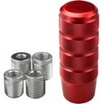 thumbnail image 1 of HAHDAXIA Shift Knob, 3.78" Aluminum Weighted Car Gear Stick Shifter Manual knobs Fit Universal Manual Transmission Vehicle with 4 Threaded Adapters M8 M10 M12 x 1.25, M10x1.5 (Red), 1 of 7
