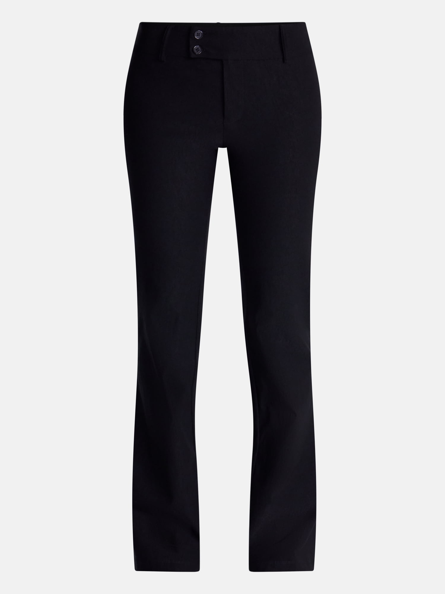 No Boundaries Button Front Trousers, 33'' Inseam, Women’s XXS-XXL