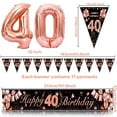 thumbnail image 6 of YANSION 40th Birthday Decorations for Women, Lady Black Rose Gold Theme Party Decor, Black Rose Gold Latex Balloons and Happy 40th Birthday Banner, Happy 40th Birthday Party Anniversary Supplies, 6 of 8