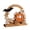 C, variant on Halloween Wooden Ghost Tabletop Sign, Moon Arch Ghost Pumpkin Witch Skull Horse Carriage Boo Ville Wooden Centerpiece Decor