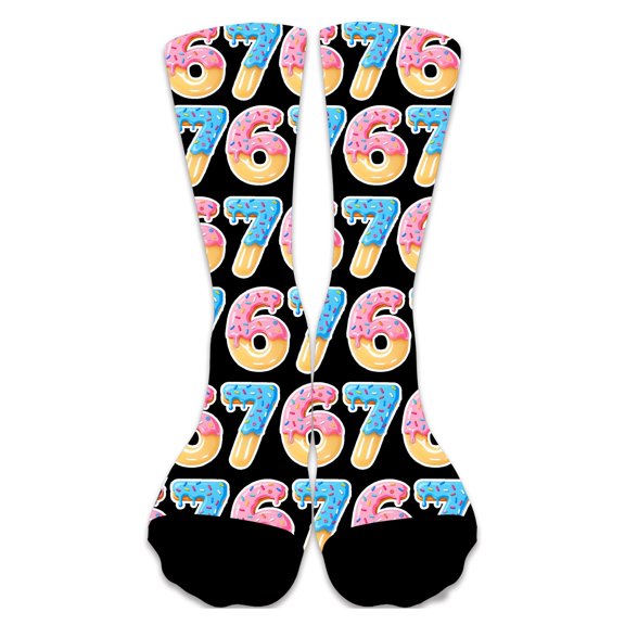 Cute Ankle Socks Digital‑printed Casual Socks Pilates Socks Multicolor