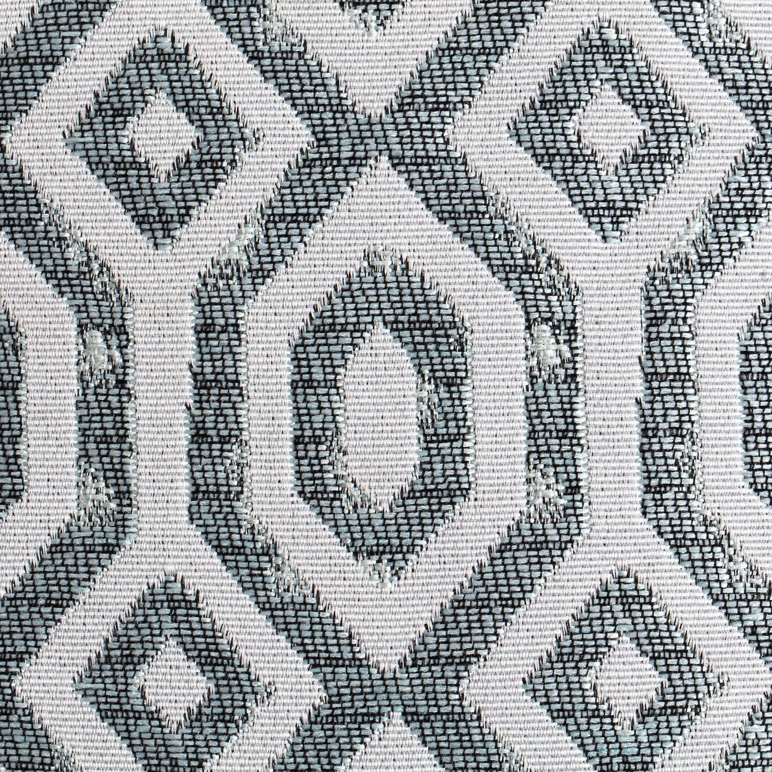 Zuma Teal 18" x 18" x 18" Teal & Ivory Pouf