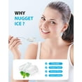 thumbnail image 3 of Aeitto Nugget Ice Maker Countertop,Pellet Ice Maker Machine Soft Chewable Ice 40lbs/Day, One-Click Operation,with Scoop for Home/Kitchen/Office,Silver, 3 of 7