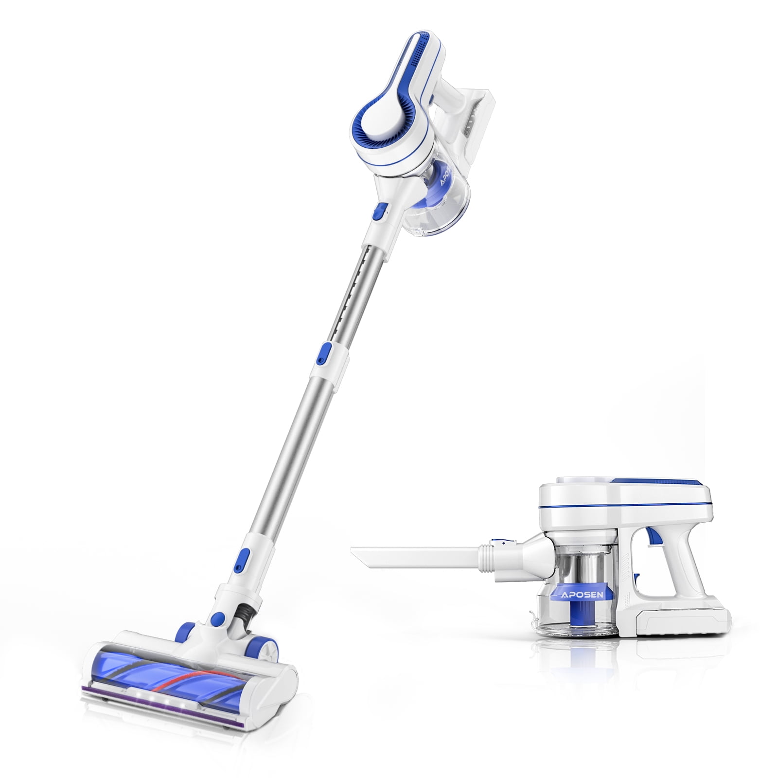 APOSEN Cordless Vacuum, 4 in 1 Stick/Handheld Vacuum Cleaner, 5 Stage