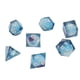 thumbnail image 1 of Dados De Cristal Creativos Azules --- 7 Piezas De Dados De Resina, Molido Artesanal Transparente Y Juego De Dados De Juego Exquisito Pulido, Dados Numéricos, Artesanías De Resina Transparente, 1 of 5