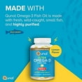 Qunol Omega 3 Fish Oil Mini Softgels, 1000mg EPA, Heart Health Pills