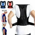 thumbnail image 1 of Back Brace Belt Correct Posture Adjustable Buckles Lightweight Ergonomic Adult Correction Belt for Man, 1 of 8
