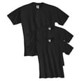 thumbnail image 1 of T-Shirts Blancs pour Hommes à Manches Courtes avec Poche, Lot de 3, 1 of 1