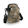 thumbnail image 3 of HELLHERO Turtle Geometric Shoulder Bags Double-layer Women for Outdoor Travel 4.33"x1.97"x7.09", 3 of 7