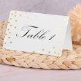 thumbnail image 5 of Premium Place Cards,50 Pack Portable Dotted Gold Foil Small Blank Place Cards for Receptions,QZS Durable Receptions Tool for Table Setting, 5 of 6