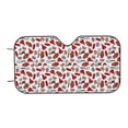 thumbnail image 7 of Haiem Red Food Car Windshield Sun Shade - Blocks UV Rays Sun Visor Protector, Sunshade to Keep Your Vehicle Cool, Universal Fit SUV Van Sedan-Medium, 7 of 7