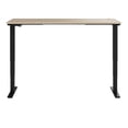 thumbnail image 3 of Bowery Hill 71" Engineered Wood Adjustable Standing Desk in Natural Elm/Black, 3 of 7
