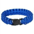 thumbnail image 4 of Every Day Carry 9.5" Survival Paracord Bracelet Plastic Release Buckle Red/Black, 4 of 4