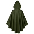 thumbnail image 5 of JFGHDG Cowl Hood Cowl Hooded Cape Green Cape Cloak Hooded Cloak Mens Renaissance Costume Ponchos for Women Green a, 5 of 8