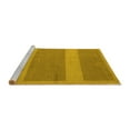 thumbnail image 2 of Ahgly Company Machine Washable Indoor Rectangle Abstract Yellow Modern Area Rugs, 3' x 5', 2 of 4