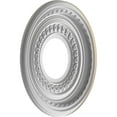 thumbnail image 4 of Ekena Millwork 10"OD x 3 1/2"ID x 3/4"P Cole Thermoformed PVC Ceiling Medallion (Fits Canopies up to 4 1/4"), UltraCover Satin Smokey Beige, 4 of 5