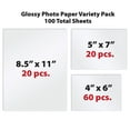 thumbnail image 4 of Better Office Products Acid-Free Glossy Inkjet/Laser Photo Paper, 4" x 6", 100 Sheets, 100 Count, 4 of 5