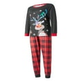 thumbnail image 3 of Christmas Family Matching Pajama Red Holiday Pjs Sets Sleepwear, 3 of 10