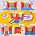 thumbnail image 3 of JOYMOR Inflatable Bounce House, Jump'n Slide Castle Indoor/Outdoor Oxford Playhouse for Toddler Little Kids Age 1-3 W/Air Blower, 3 of 8