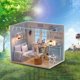 thumbnail image 3 of Kit de juguetes de ensamblaje manual DIY Hut 3D Casa de muñecas JShteea, 3 of 7