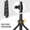 thumbnail image 4 of 64 Inch Tripod for Cell Phone Camera, Phone Tripod with Remote and Phone Holder, Portable Tripod for Video Recording, 4 of 8