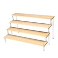 thumbnail image 2 of Acrylic Display Riser Shelves Cupcakes Holder for Risers Shelf Transparent Cosmetic Perfume Figure 4 Tiers, 2 of 8